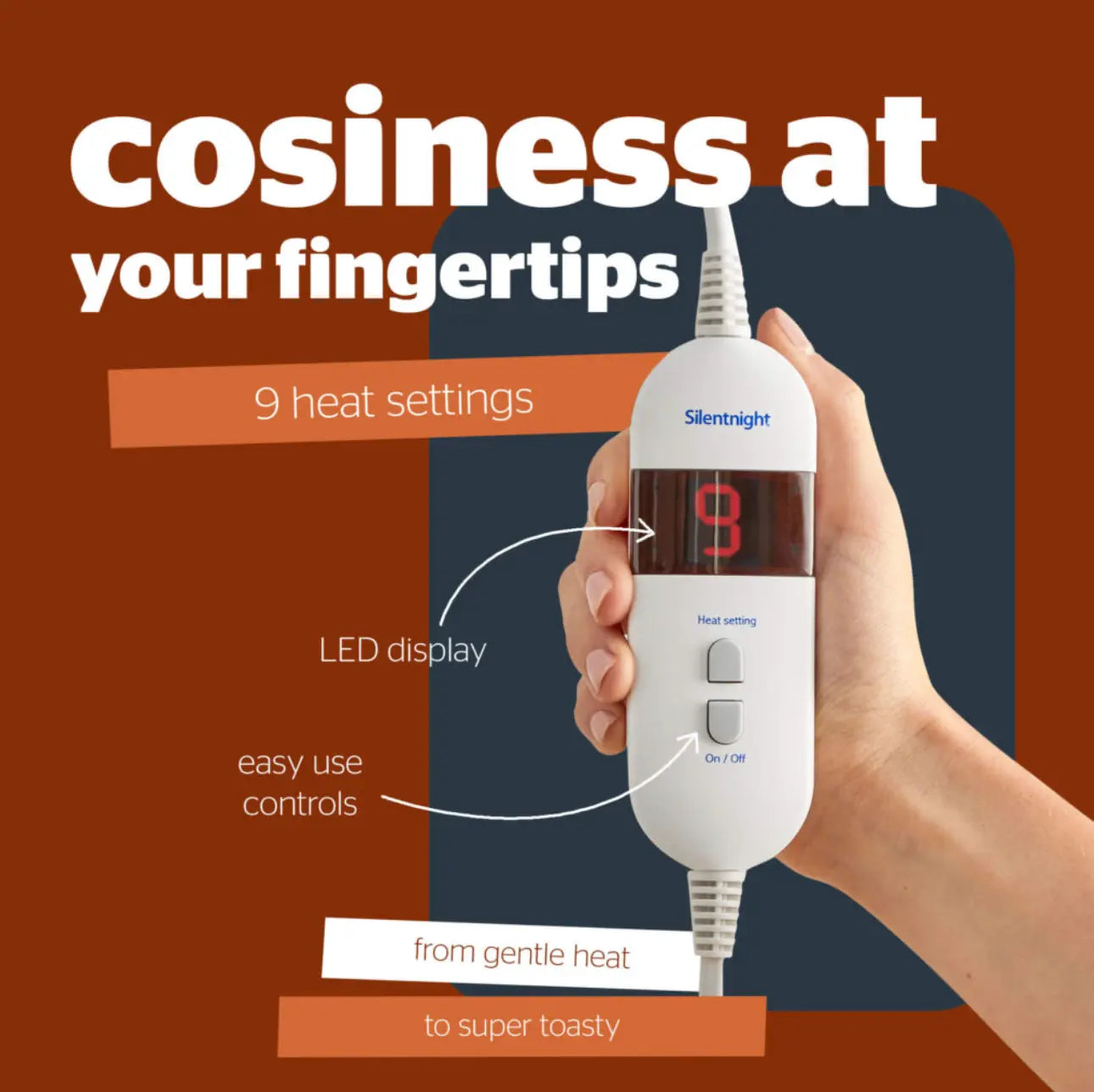 Silentnight Luxury Super Cozy Heated Throw – Olive Green Cable & Knit Embossed 120*160 cm Silentnight