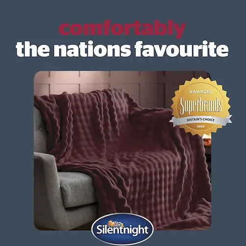Silentnight Snugsie Bubble Fleece Giant Blanket 240*180 cm Silentnight