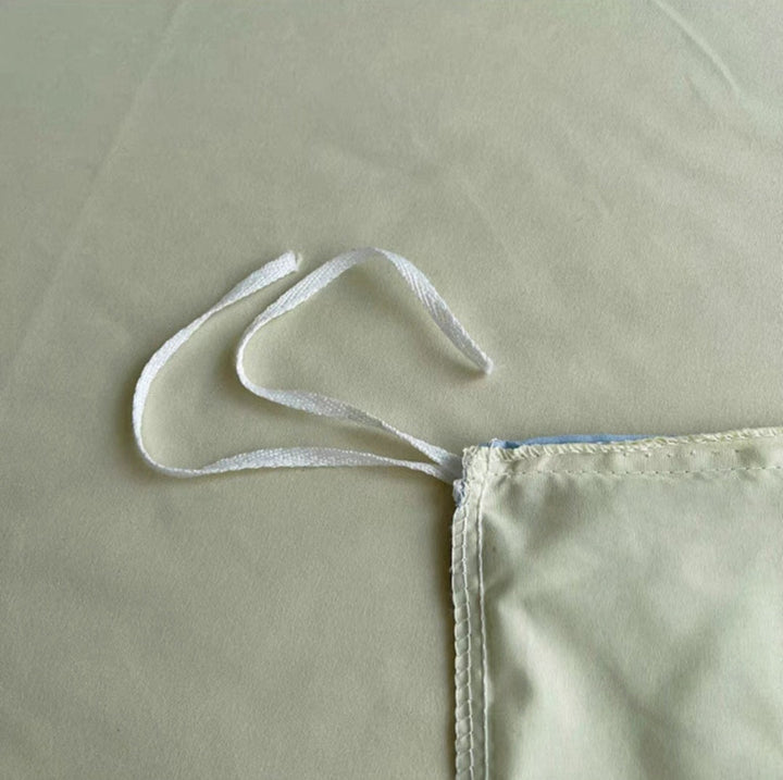 Casual-Avocado Matcha | Washed Cotton Skin-friendly Duvet Cover Set (Duvet Cover + Pillowcase) - UKrabbit Essential