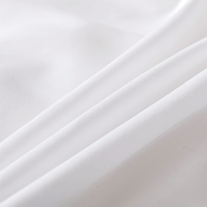 Casual-White | Washed Cotton Skin-friendly Duvet Cover - UKrabbit Essential