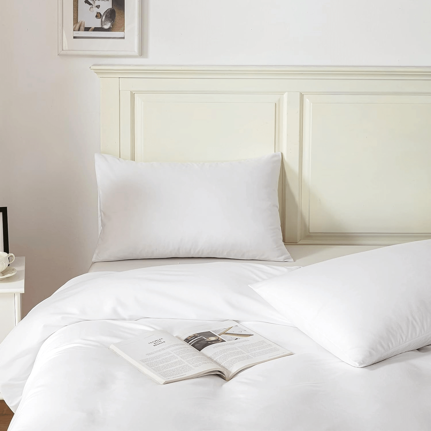 Casual-White | Washed Cotton Skin-friendly Duvet Cover - UKrabbit Essential