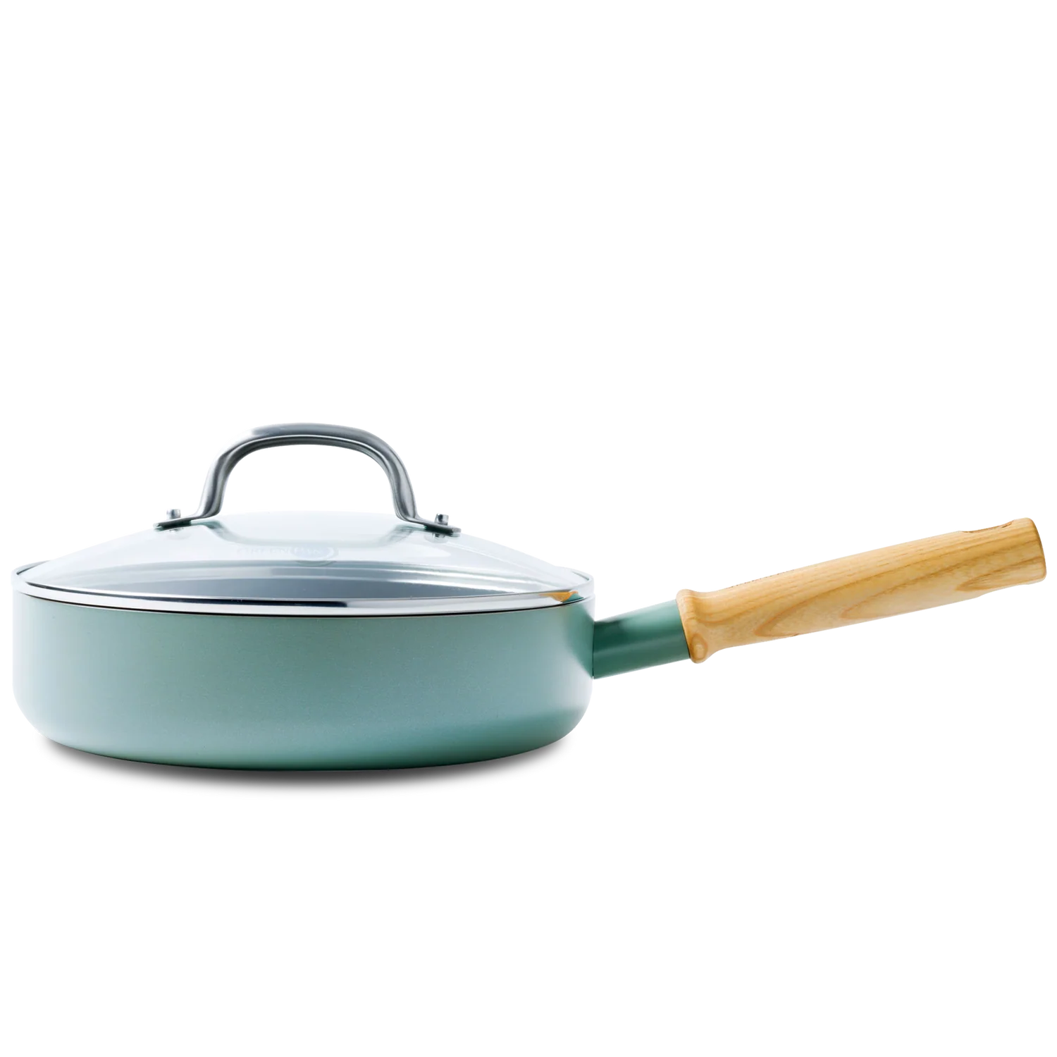 GreenPan Mayflower 24cm 2.7L Healthy Ceramic Non-Stick Pan with Glass Lid