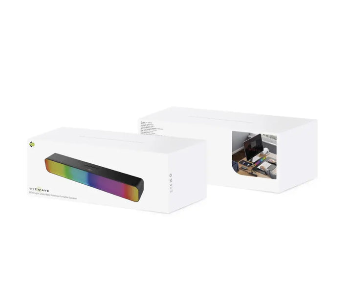 WYEWAVE RGB Light Deep Bass Wireless Portable Gaming Speaker UKRABBIT ESSENTIAL