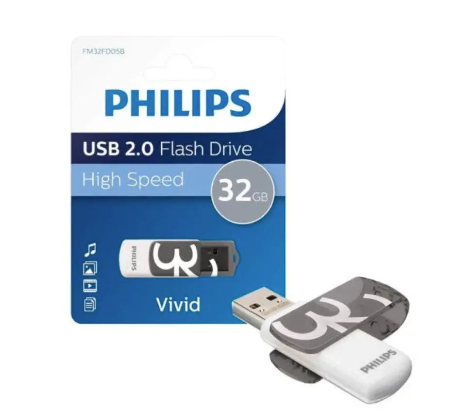 Philips USB 2.0 32GB Snow Edition Grey Philips